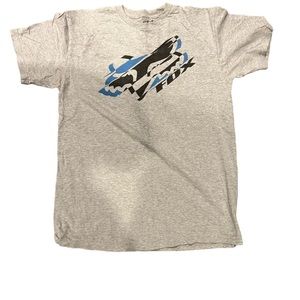 Men’s Fox Racing gray graphic short sleeve t shirt size medium